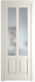   	Profil Doors 4.8.2 PD со стеклом перламутр белый